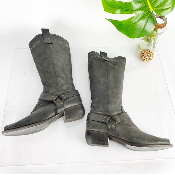 Anthropologie Bernardo Western Boot Distress Italy - Picture 7 of 13